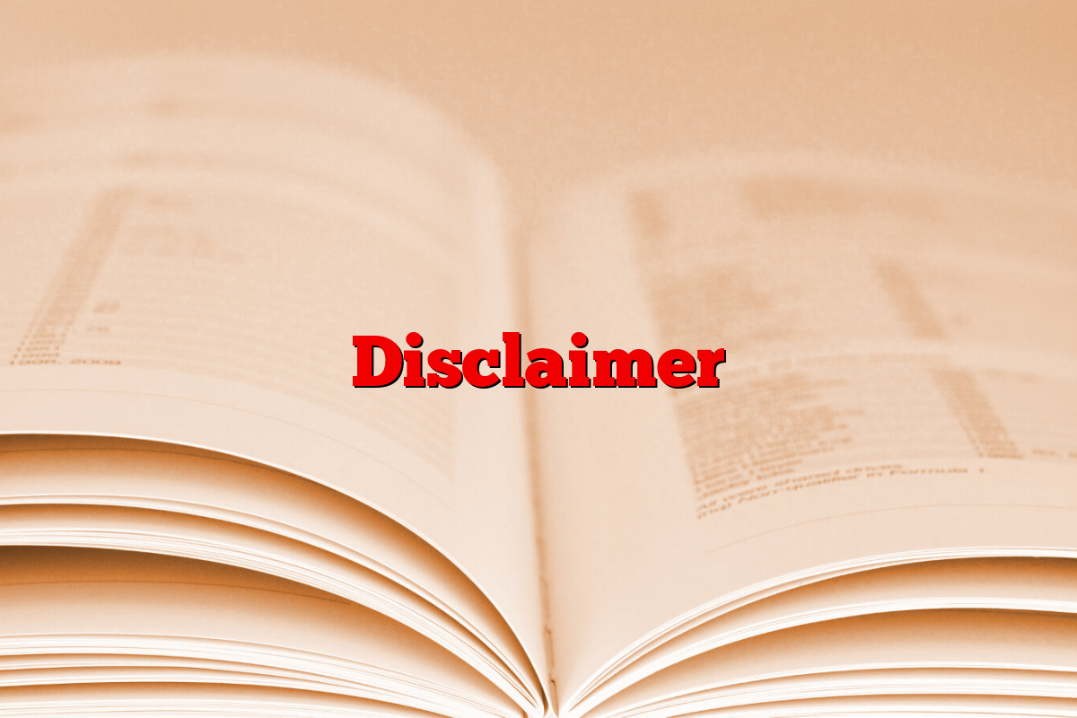 Disclaimer
