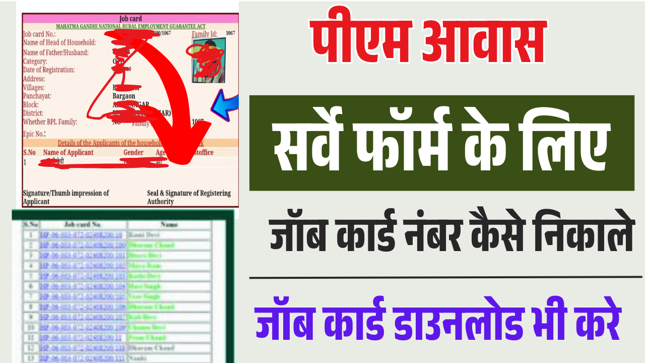 Nrega Job Card Download 2025: प्रधानमंत्री आवास योजना निकाले जॉब कार्ड नंबर ऑनलाइन – ashokaonlinecenter.in