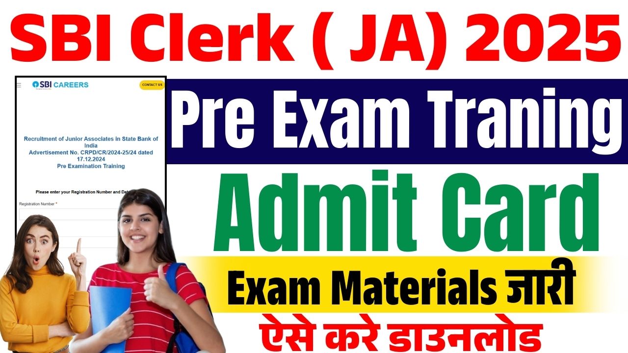 SBI Clerk Admit Card 2025 for Pre-Exa Out, Download Link Here and Exam Date at Sbi.co.in