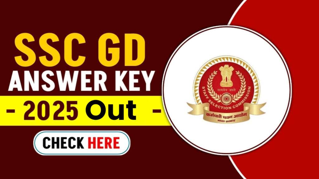 SSC GD Answer Key 2025