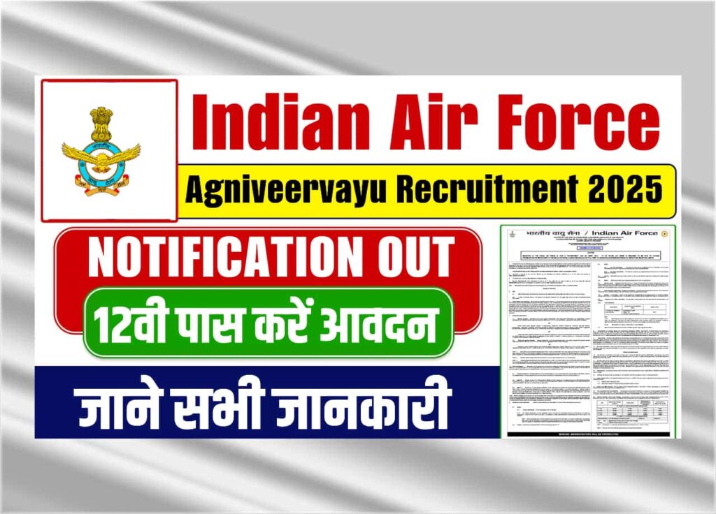 Indian Air Force Agniveervayu Recruitment 2025