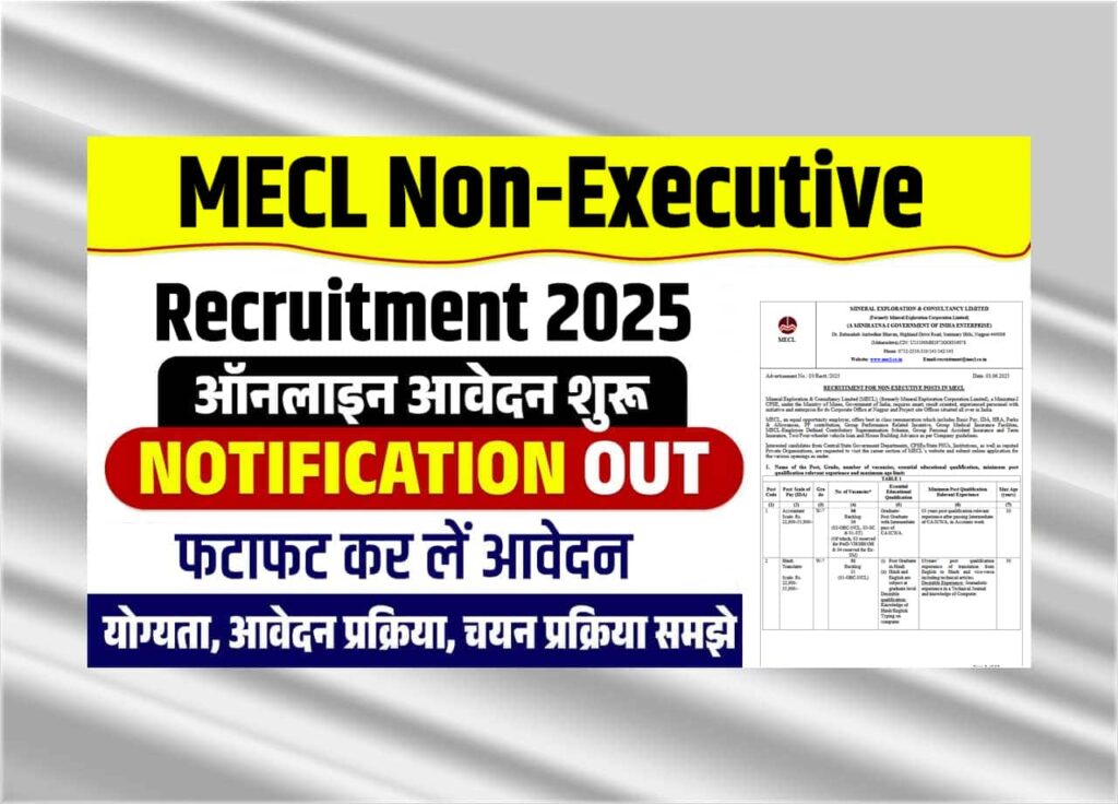 MECL Non-Executive Recruitment 2025: